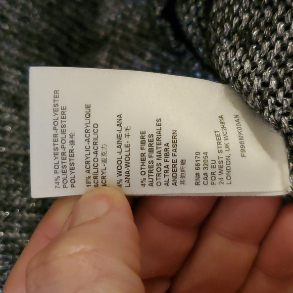 Anthropologie Coretta Metallic Shine Turtleneck Sweater in Black Shimmer Size XS - Picture 6 of 8